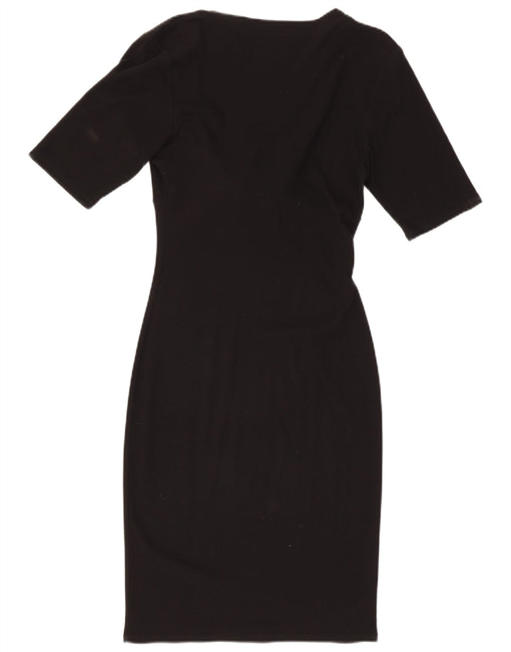 Ungaro Womens Bodycon Dress UK 10 Small  Black