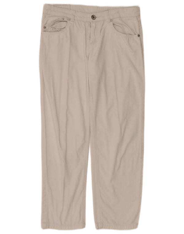Liu Jo Girls Straight Casual Trousers 13-14 Years W30 L27 Beige Cotton