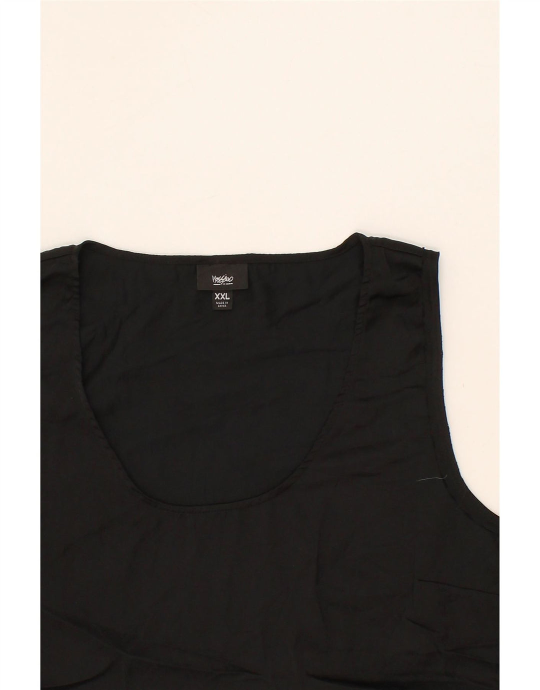 MOSSIMO Womens Sleeveless Blouse Top UK 20 2XL Black Polyester Vintage Mossimo and Second-Hand Mossimo from Messina Hembry 