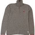 Ανδρικό πουλόβερ Jack & Jones με φερμουάρ σε γκρι μικρό φλύκταινα