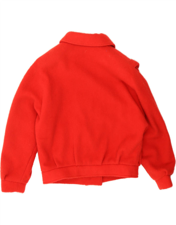 VINTAGE Girls Overcoat 11-12 Years Red Wool Vintage Vintage and Second-Hand Vintage from Messina Hembry 