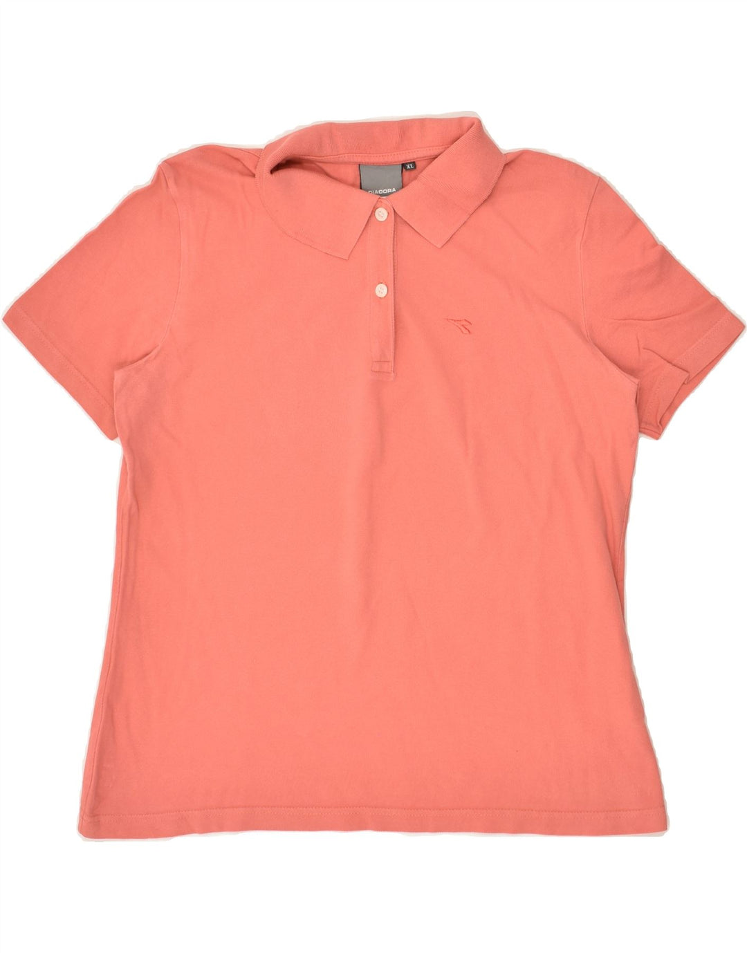 DIADORA Womens Polo Shirt UK 18 XL Pink Cotton | Vintage Diadora | Thrift | Second-Hand Diadora | Used Clothing | Messina Hembry 