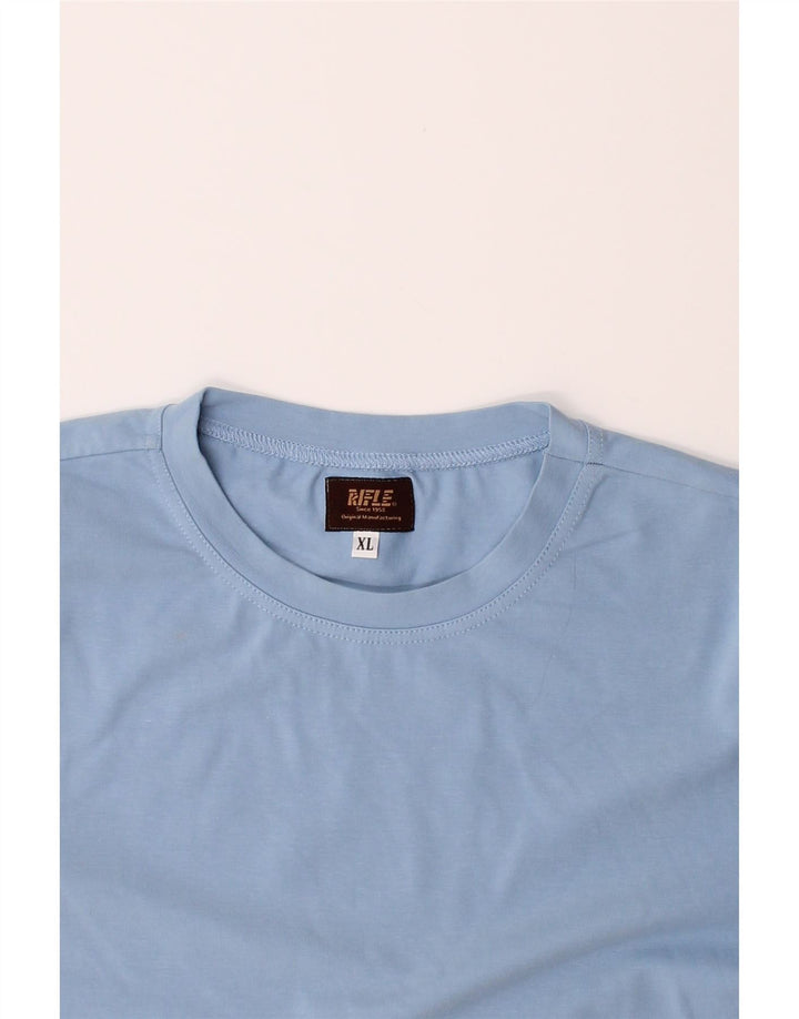 RIFLE Womens T-Shirt Top XL Blue Cotton Vintage Rifle and Second-Hand Rifle from Messina Hembry 