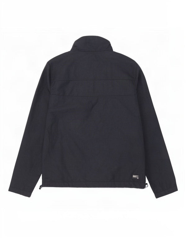 Superdry Herre Windtrekker Windbreaker Jacket UK 42 XL Navy Blue Polyester