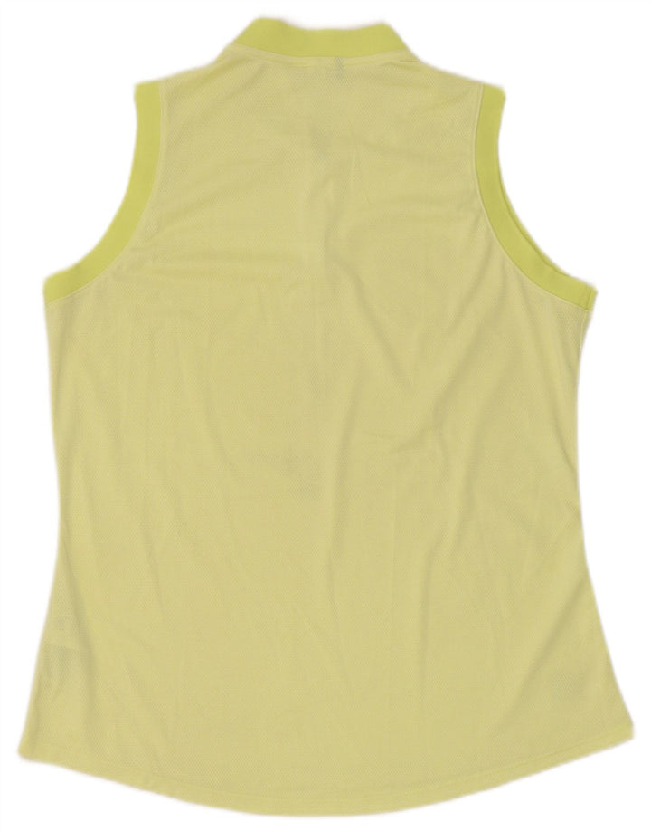 Canotta da donna Adidas UK 14 grande poliestere giallo