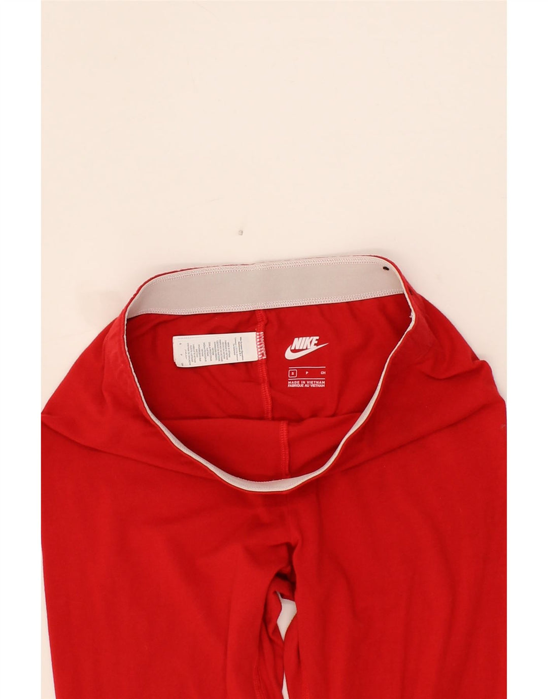 NIKE Womens Graphic Leggings UK 8 Small  Red Cotton Vintage Nike and Second-Hand Nike from Messina Hembry 