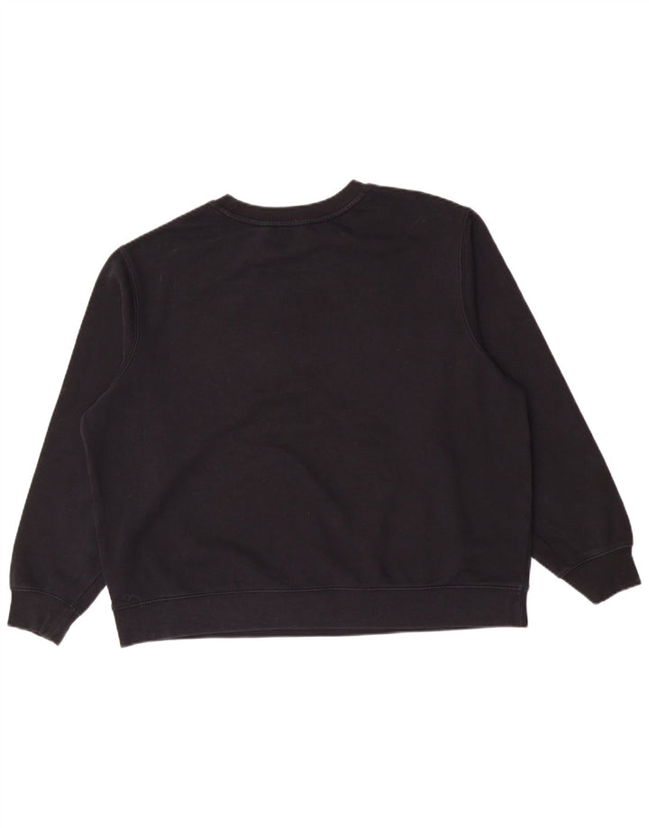 Marks & Spencer Womens Graphic Sweatshirt Jumper UK 16 Large Black