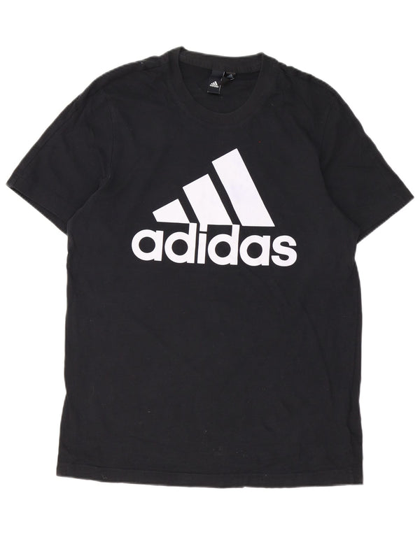 Adidas Herre grafisk T-shirt Top Medium Sort Bomuld