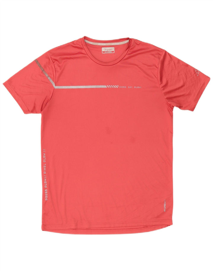 Kappa T-Shirt Homme Top XL Rouge Polyester