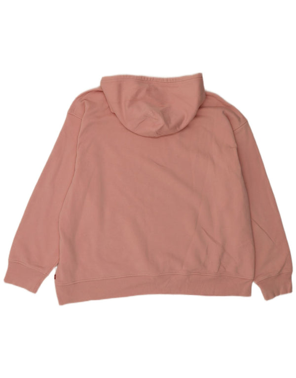 Levi's Graphic Relaxed Fit Hoodie Jumper UK 18 XL Pink Bomuld