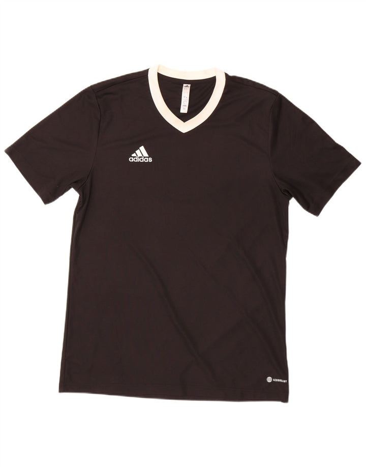 Adidas Herre Aeroready T-Shirt Top Stor Sort Polyester