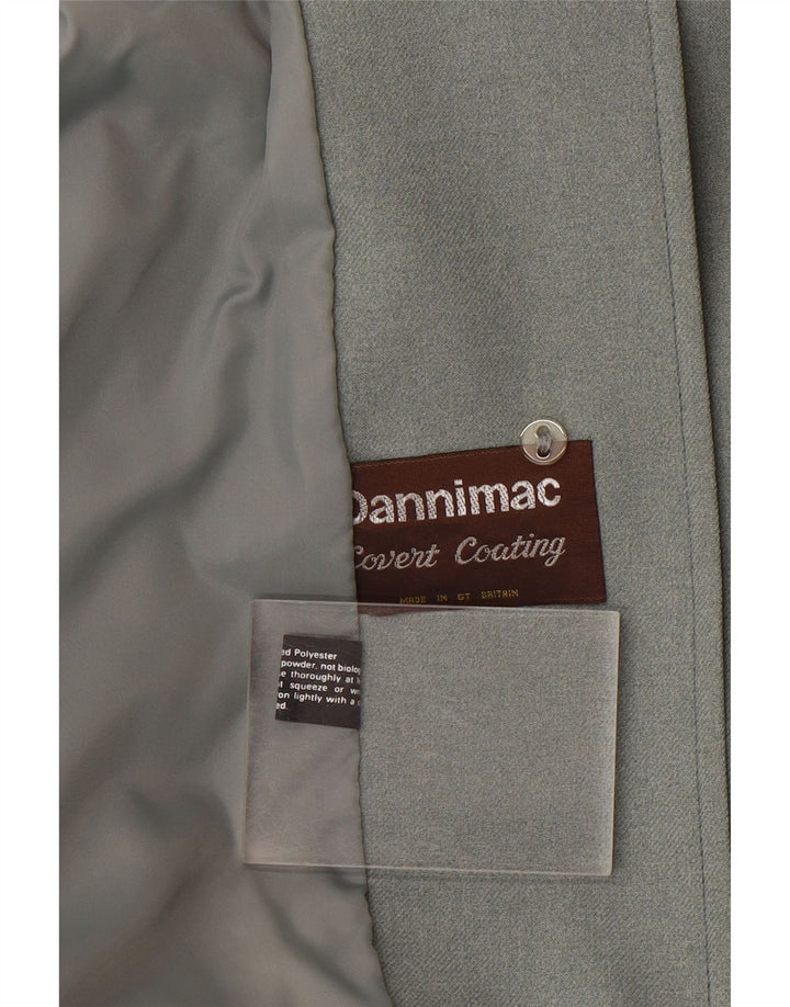 DANNIMAC Womens Overcoat UK 12 Medium Grey Polyester Vintage Dannimac and Second-Hand Dannimac from Messina Hembry 
