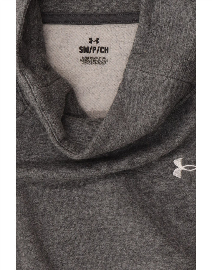 UNDER ARMOUR Womens Oversized Sweatshirt Jumper UK 10 Small Grey Cotton Vintage Under Armour and Second-Hand Under Armour from Messina Hembry 