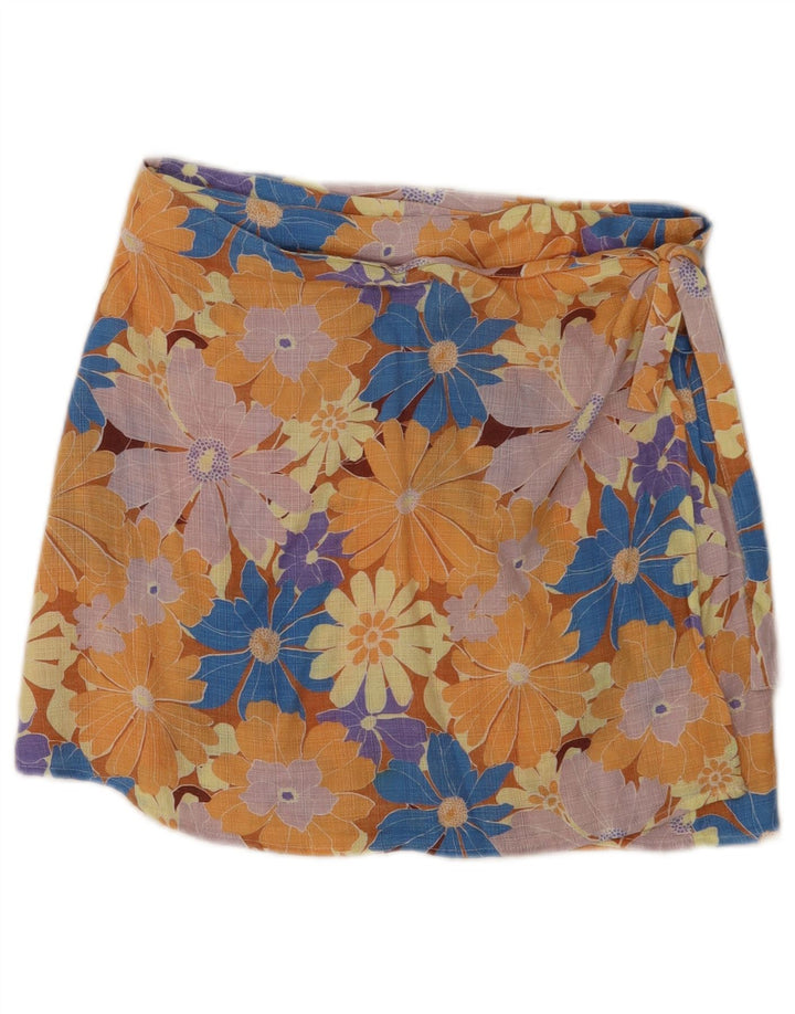 Rip Curl Womens Wrap Skirt Small W26 Multicoloured Floral Cotton