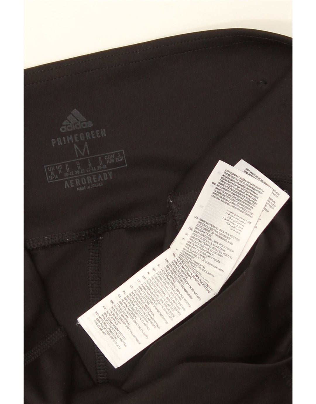 ADIDAS Aeroready Leggings til kvinder UK 12/14 Medium Black Polyester