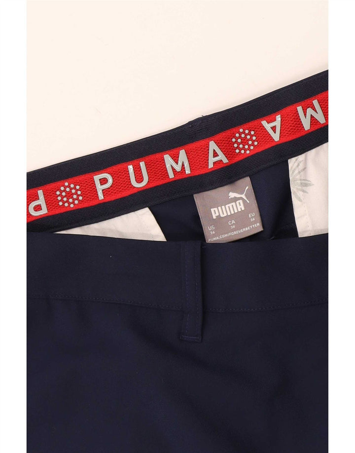 Pantaloncini chino da uomo Puma W36 grandi blu navy