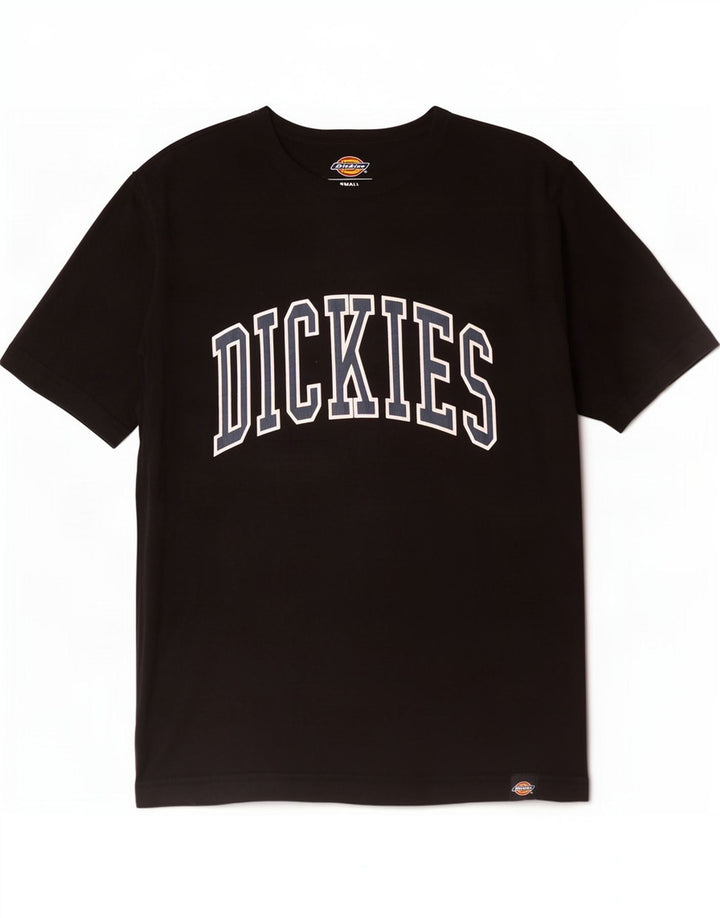T-shirt grafica da uomo Dickies Top piccola in cotone nero
