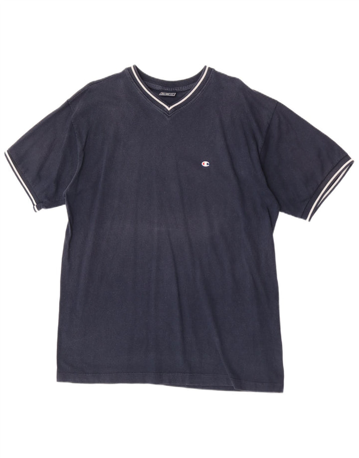 Champion Mens T-Shirt Top 2XL Navy Blue