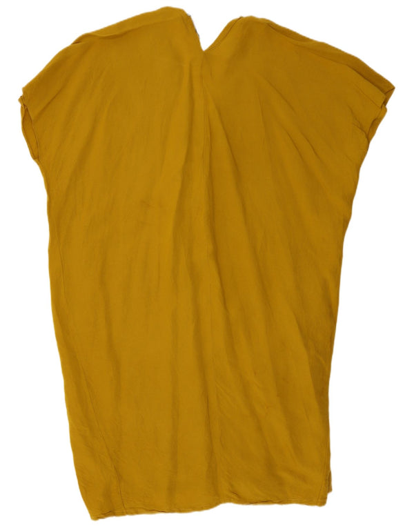 Женское платье-туника оверсайз Zara UK 18 XL, желтое