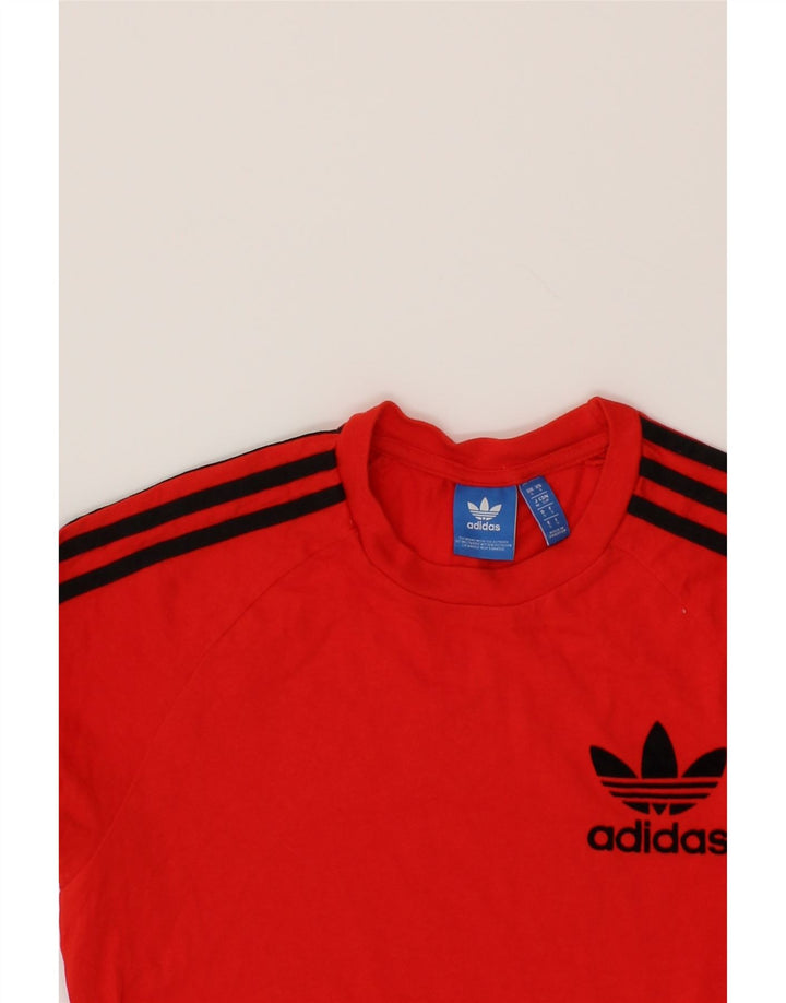ADIDAS Mens T-Shirt Top Small Red Cotton Vintage Adidas and Second-Hand Adidas from Messina Hembry 