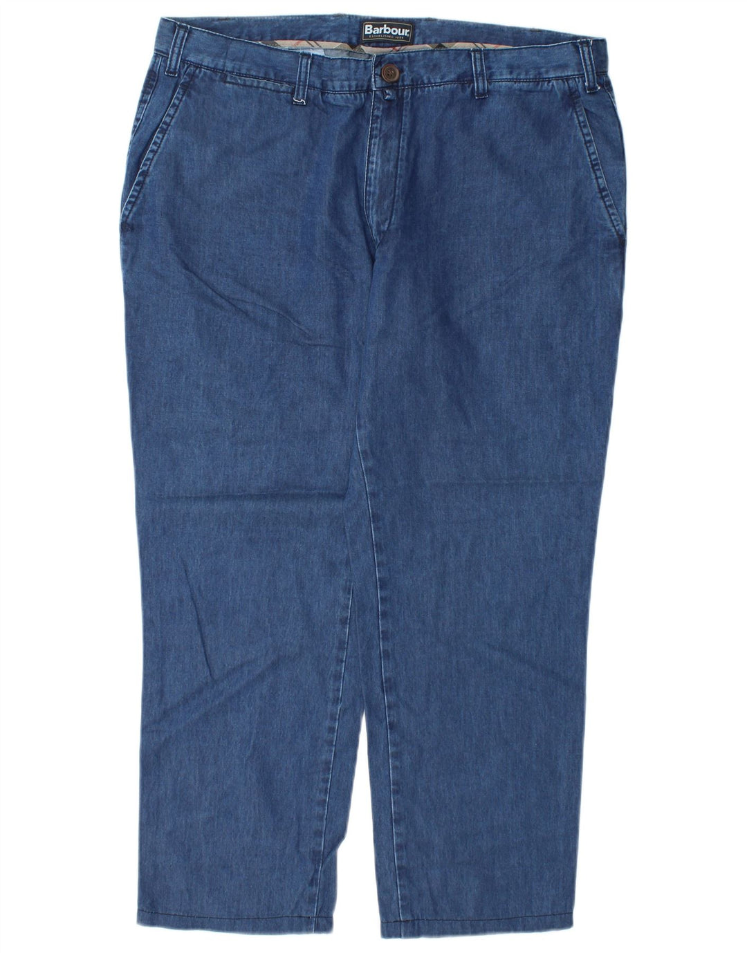 Barbour Womens Regular Fit Straight Jeans XL W36 L27 Blue Lyocell