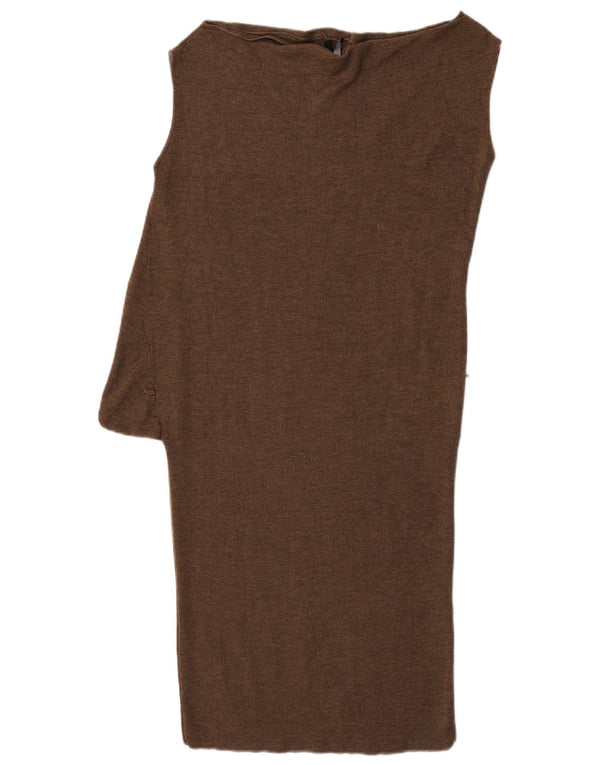 Abito a trapezio da donna Gucci UK 12 Cashmere marrone medio