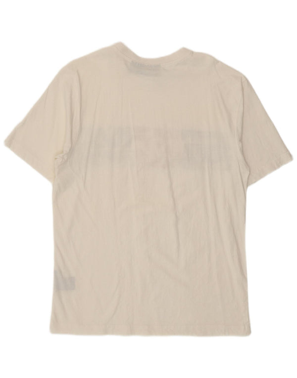 T-shirt grafica da uomo Fila Top in cotone bianco medio