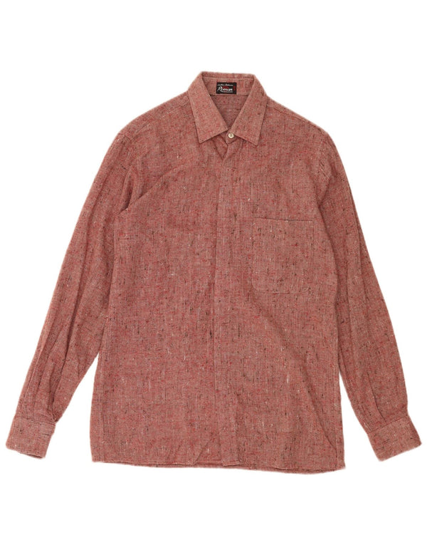 Roman Mens Shirt Size 36 14 Small Red Flecked