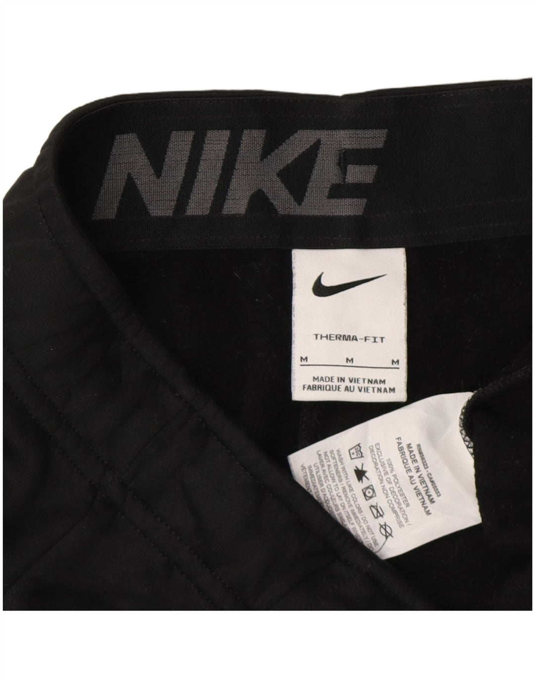 Nike Mens Therma-Fit Graphic Tracksuit Trousers Joggers Medium Black