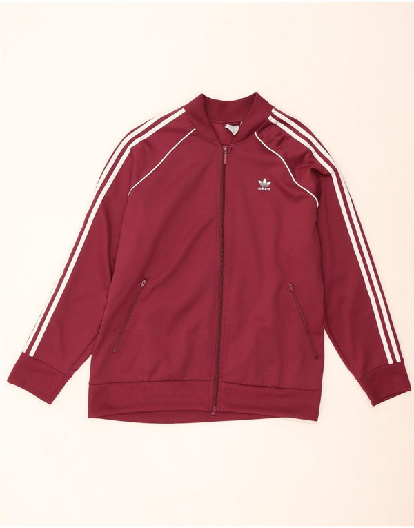 Giacca da tuta da donna Adidas UK 28/30 3XL Cotone bordeaux