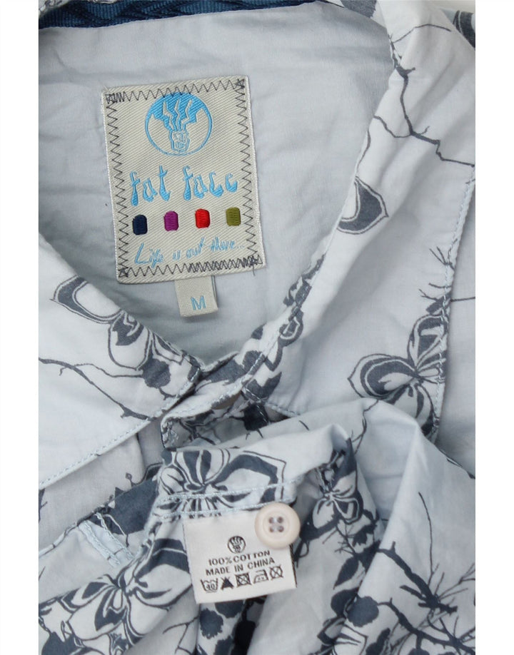 FAT FACE Herreskjorte Medium Blue Floral Bomuld