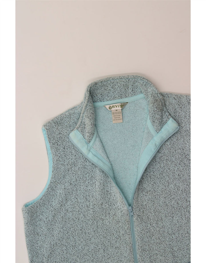 ORVIS Womens Sleeveless Tracksuit Top Jacket UK 14 Medium Blue Cotton Vintage Orvis and Second-Hand Orvis from Messina Hembry 
