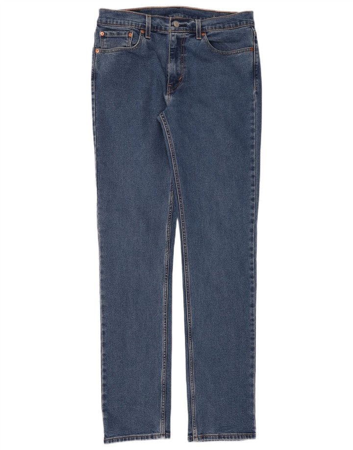 Levi's Herre 511 Slim Jeans W32 L34 Blå Bomuld