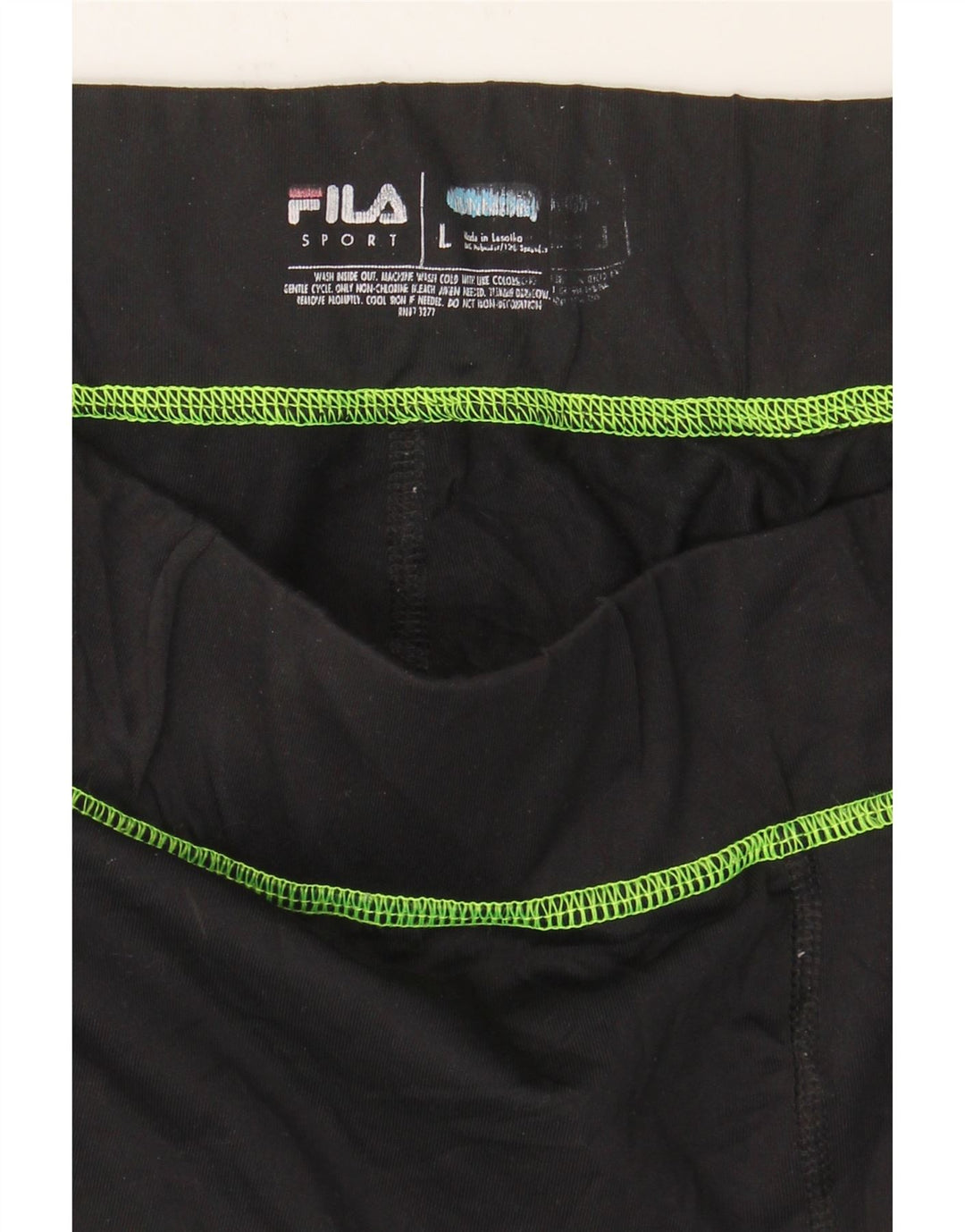 FILA Womens Leggings UK 16 Large Black Vintage Fila and Second-Hand Fila from Messina Hembry 