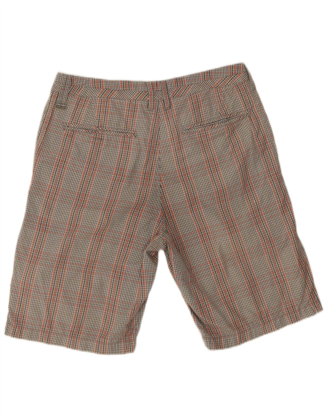 Quiksilver Mens Chino Shorts W32 Medium Multicoloured Check Cotton