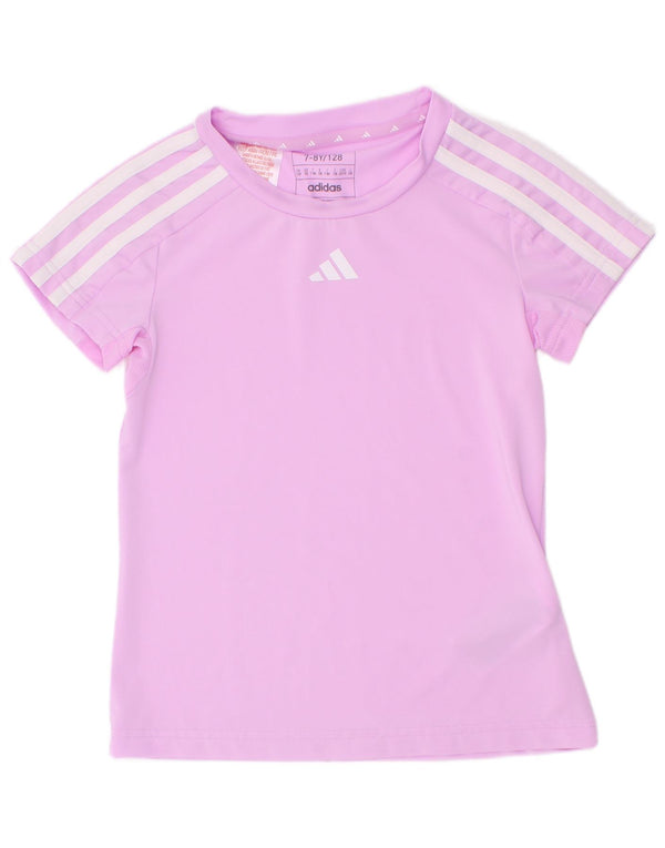 Maglietta Adidas Aeroready per ragazze 7-8 anni in poliestere viola