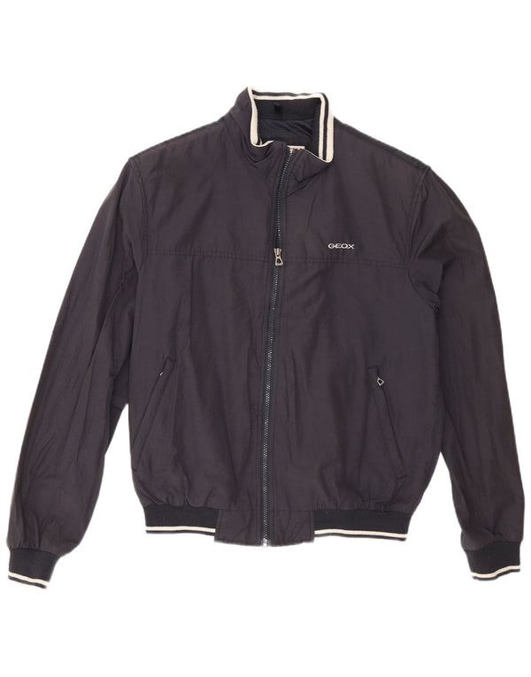 Geox Chaqueta Bomber para Hombre UK 38 Medium Azul Marino Algodón