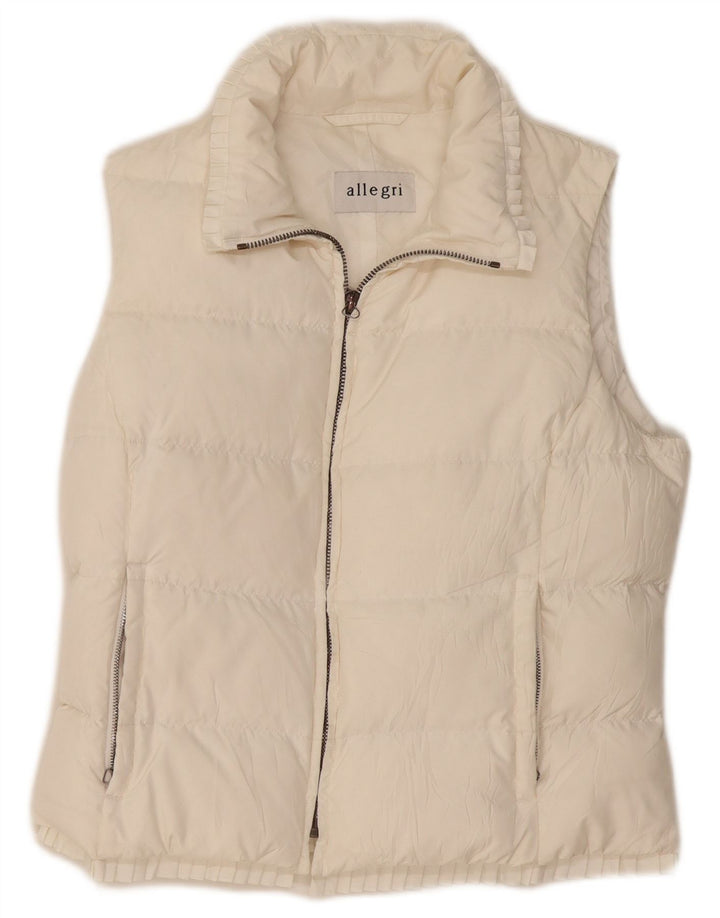 Allegri Womens Padded Gilet UK 14 Medium White