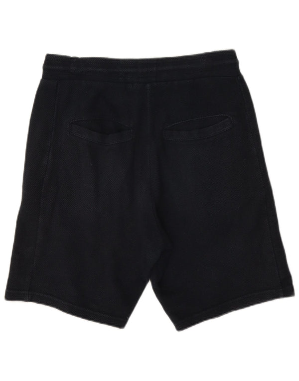 Zara Mens Sport Shorts Medium Navy Blue Cotton