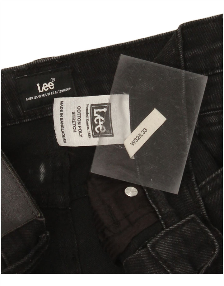 Lee Mens Slim Jeans W32 L33 Black Cotton