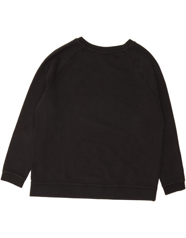 NIKE Womens Oversized Graphic Sweatshirt Jumper UK 14 Medium Black Cotton Vintage Nike and Second-Hand Nike from Messina Hembry 