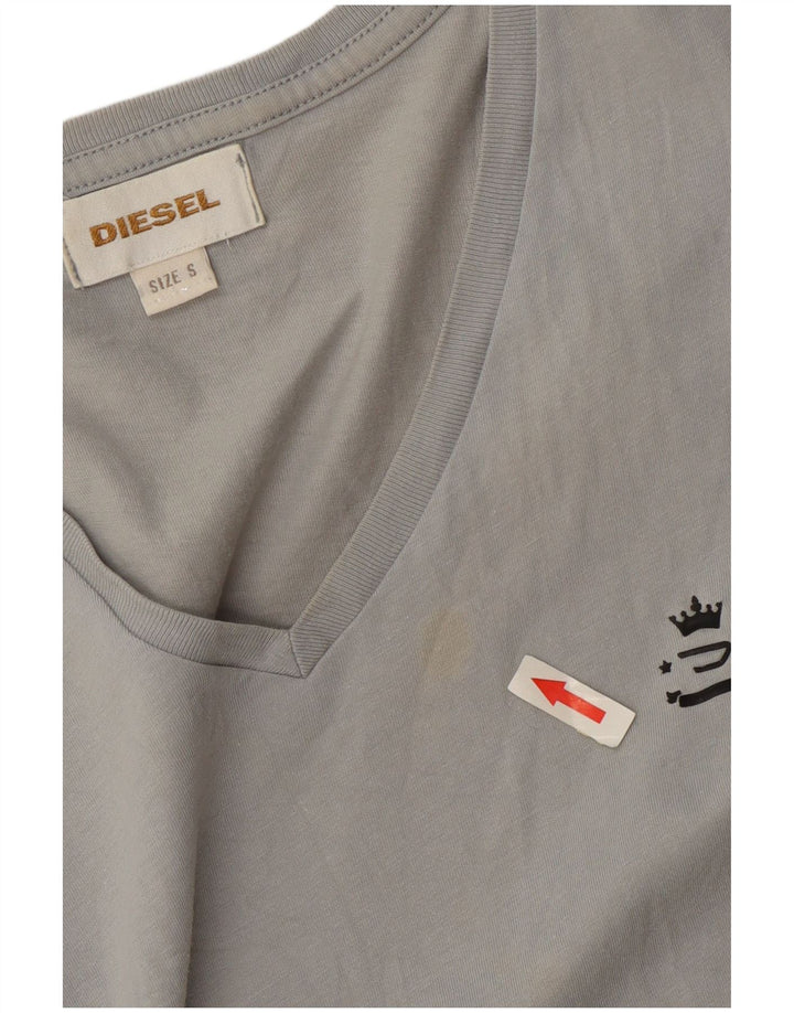 Мужская футболка Diesel Top Small Серый Хлопок