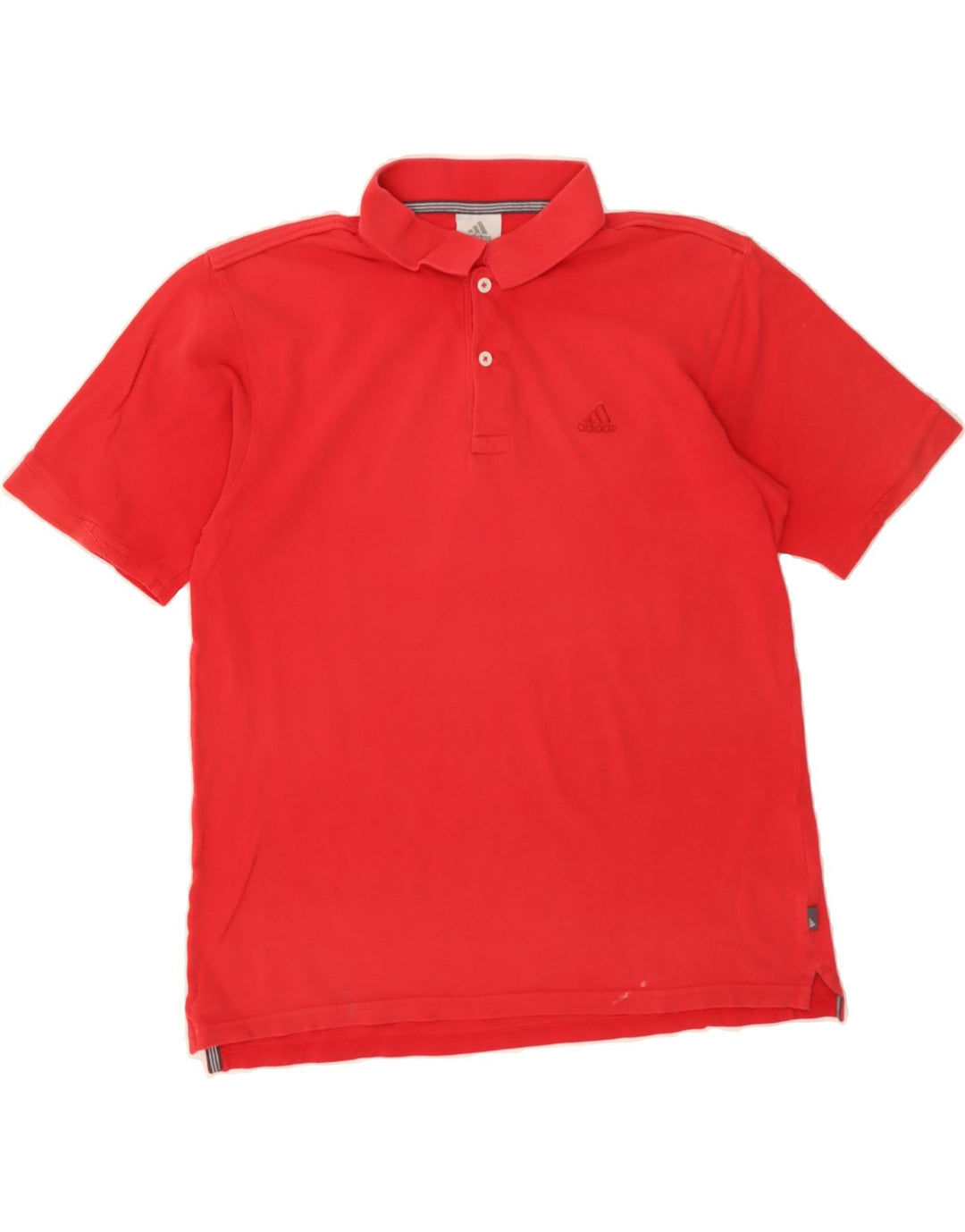 ADIDAS Mens Polo Shirt Medium Red Cotton Vintage Adidas and Second-Hand Adidas from Messina Hembry 
