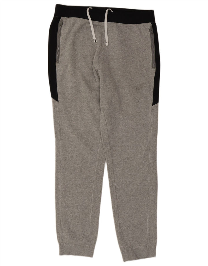 Nike Mens Tracksuit Trousers Joggers Medium  Grey Colourblock Cotton