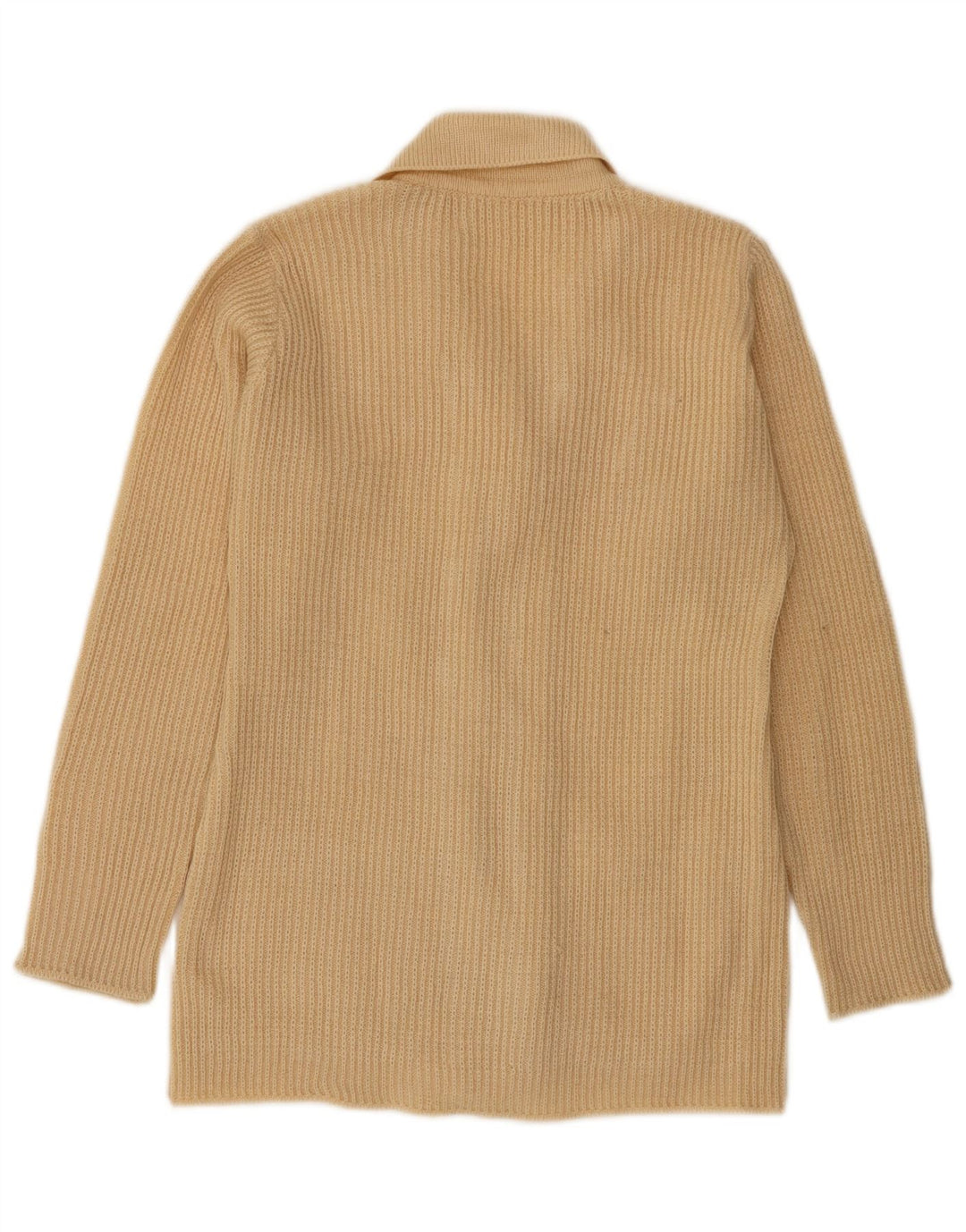 Vintage Womens Cardigan Sweater UK 12 Medium Beige
