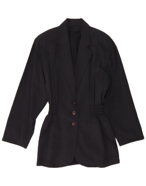 Vintage Γυναικείο Μπουφάν Longline Blazer IT 44 Medium Navy Blue