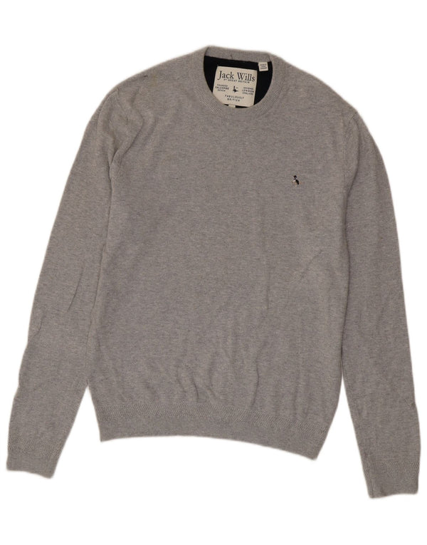 Jack Wills Herre Crew Neck Jumper Sweater Medium Grå