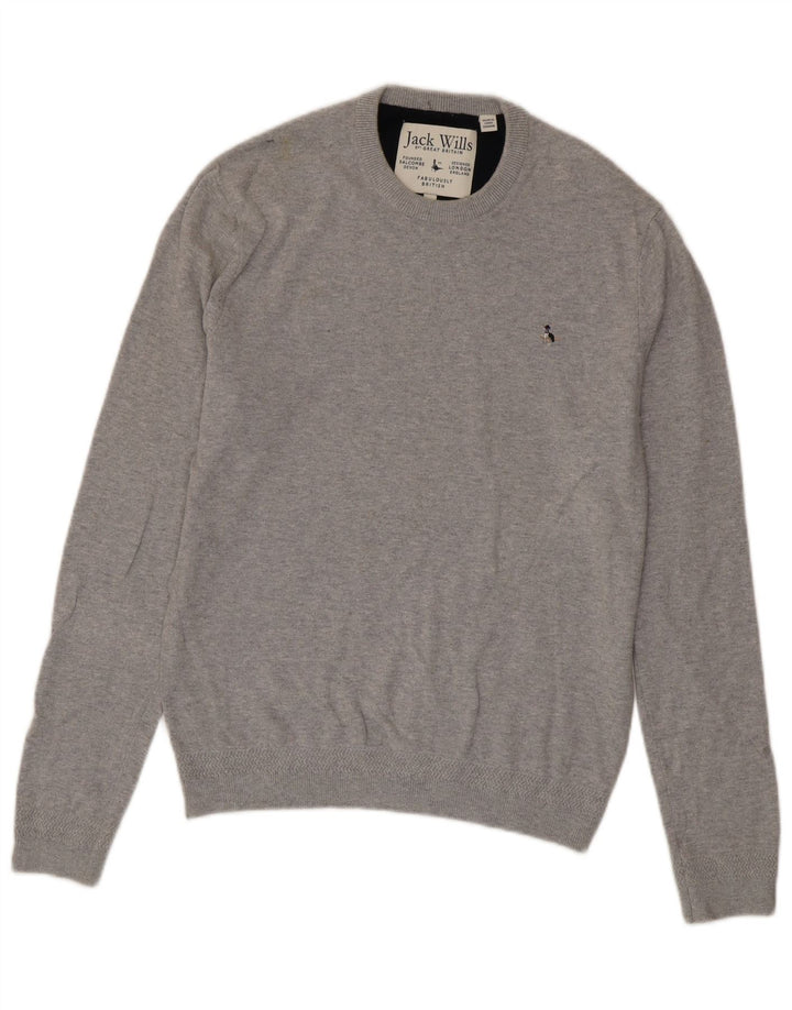 Jack Wills Herre Crew Neck Jumper Sweater Medium Grå