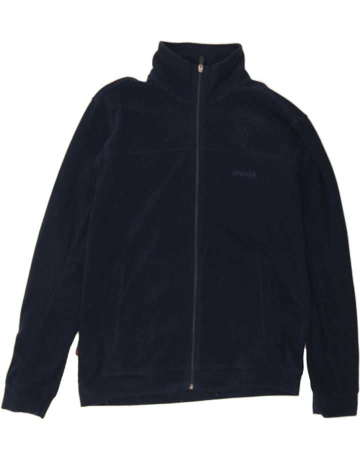 INVICTA Mens Fleece Jacket UK 40 Large Navy Blue Polyester Vintage Invicta and Second-Hand Invicta from Messina Hembry 