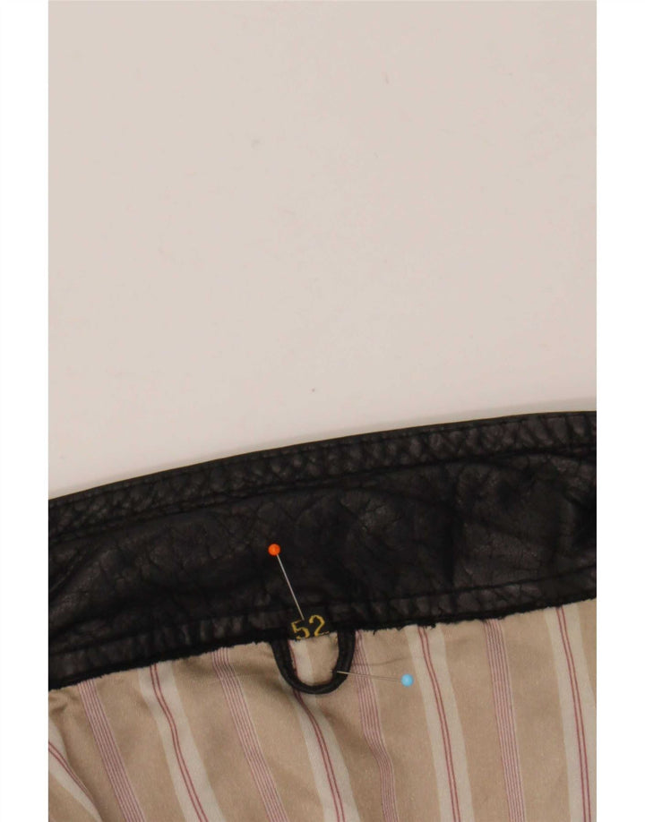 veste en cuir homme vintage IT 52 XL Noir